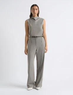 RELAXED PIN TUCK PANT