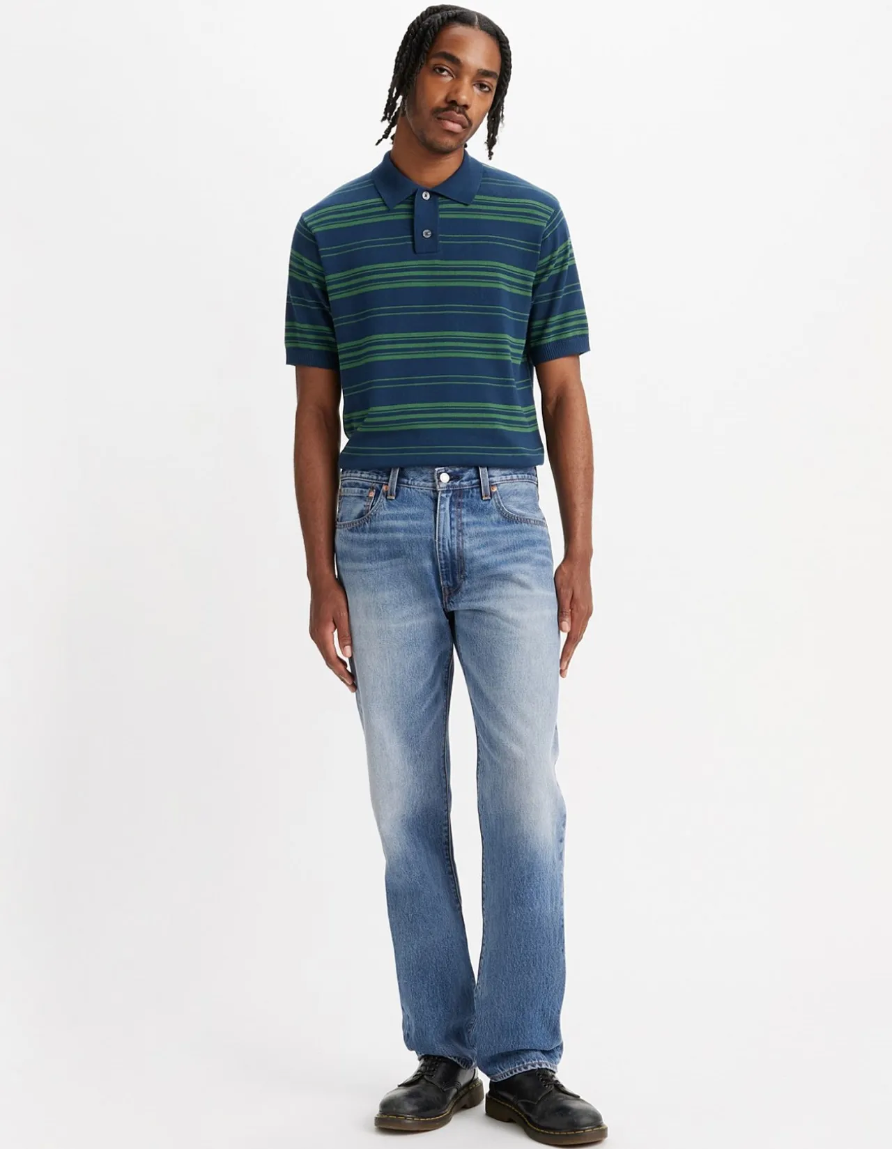 555 Relaxed Straight Non Stretch Denim Jeans