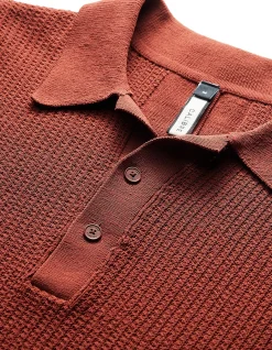 RELAXED TEXTURED KNIT POLO