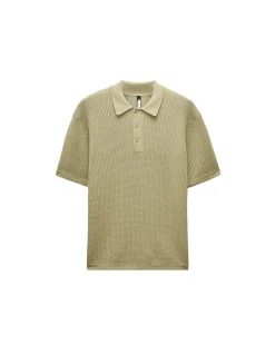 RELAXED TEXTURED KNIT POLO