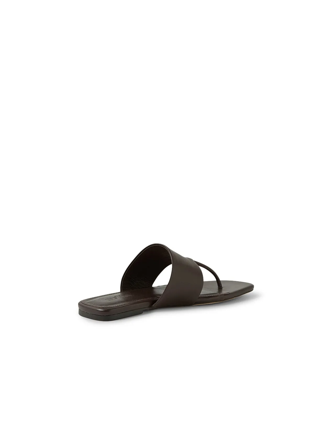 Rensy Wide Strap Leather Thong Sandals