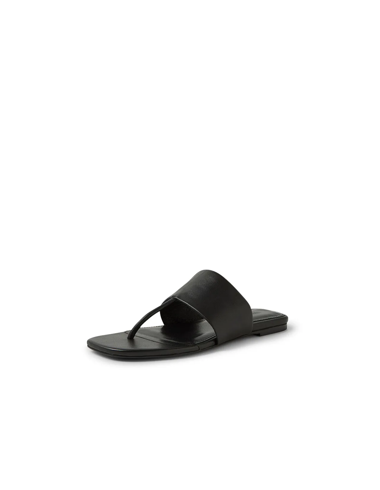 Rensy Wide Strap Leather Thong Sandals