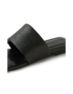 Rensy Wide Strap Leather Thong Sandals
