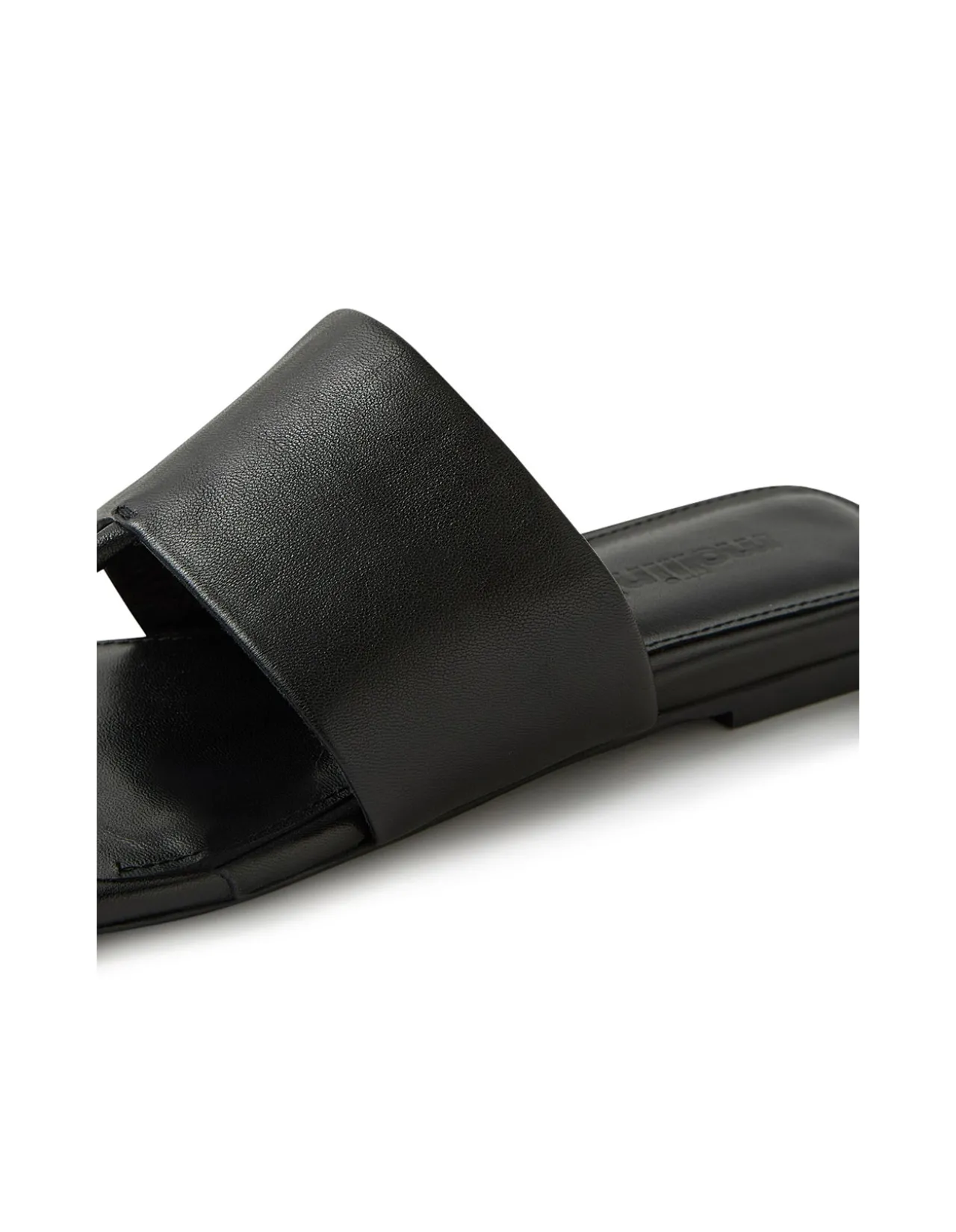 Rensy Wide Strap Leather Thong Sandals