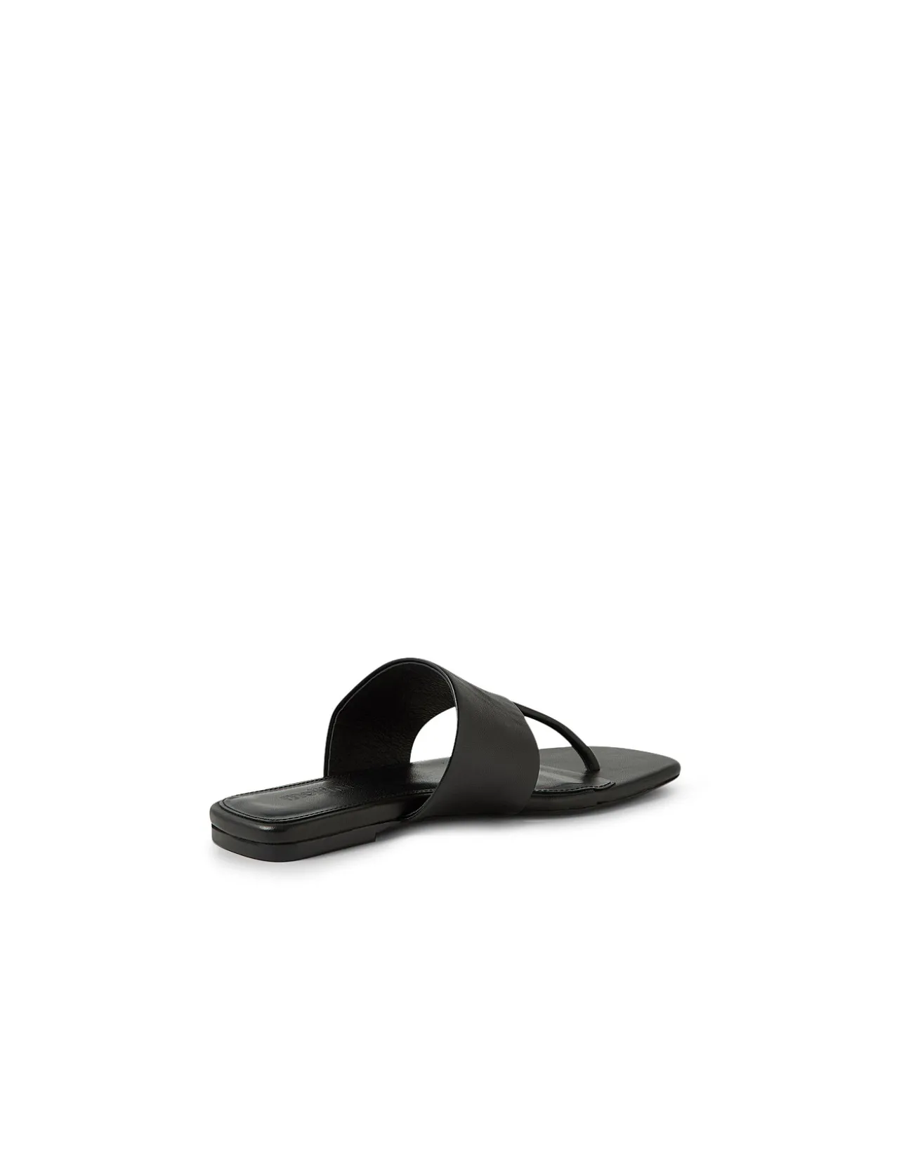 Rensy Wide Strap Leather Thong Sandals