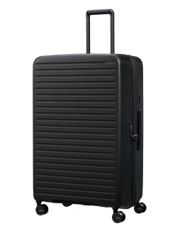 Restackd 81cm Expandable Extra Large Suitcase Black