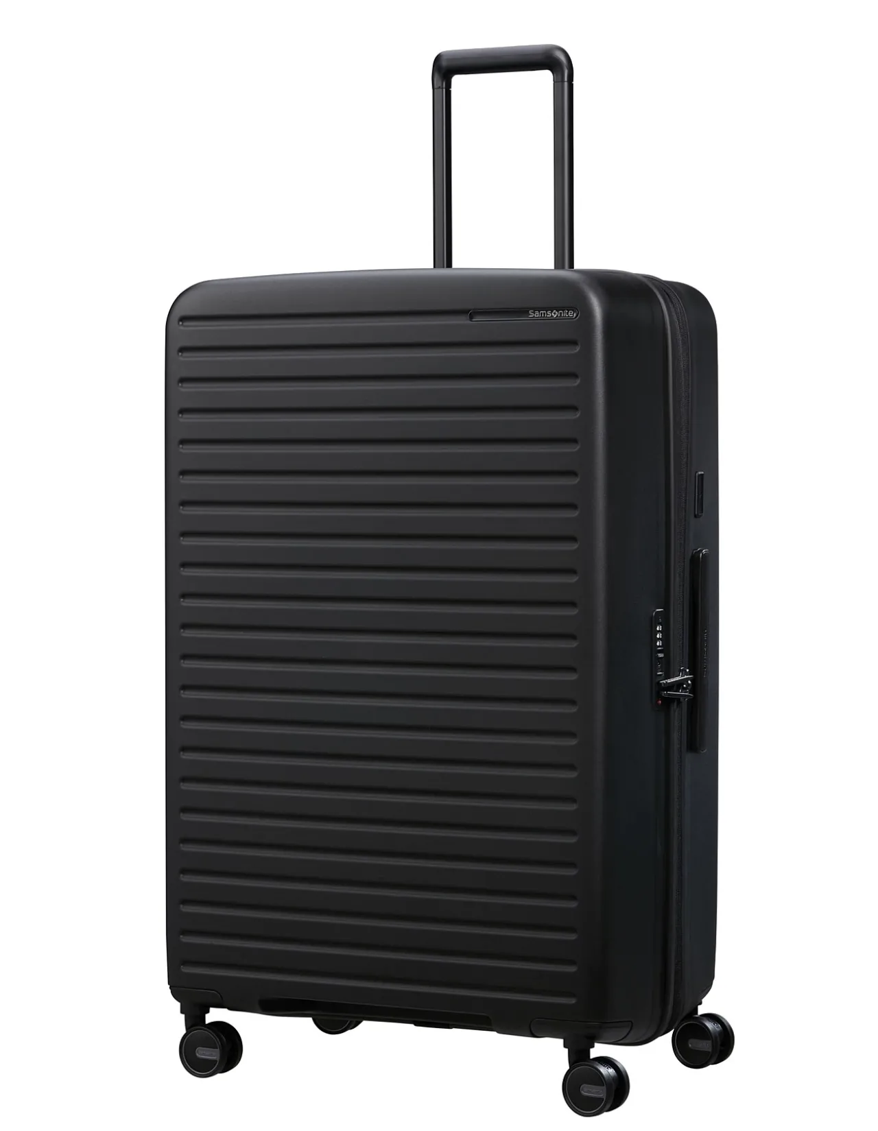 Restackd 81cm Expandable Extra Large Suitcase Black