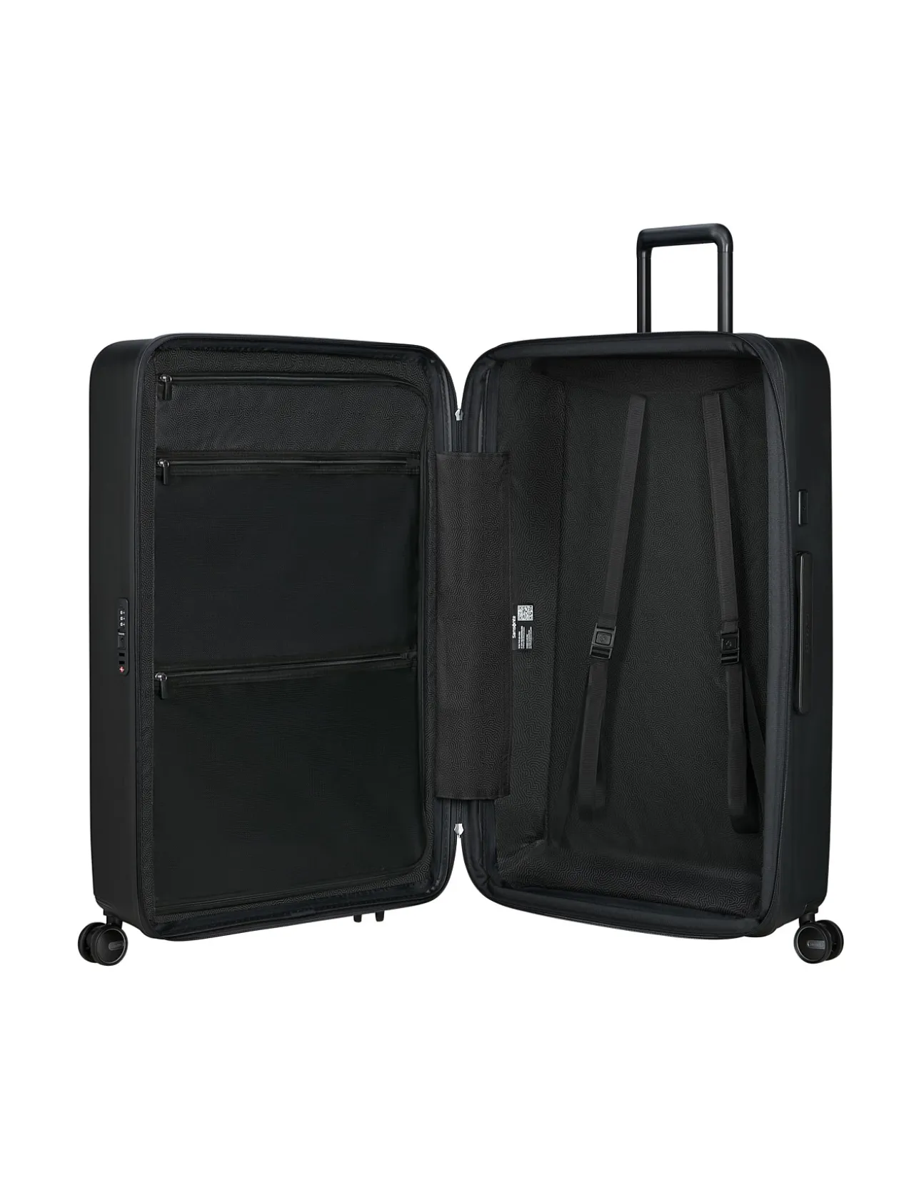Restackd 81cm Expandable Extra Large Suitcase Black