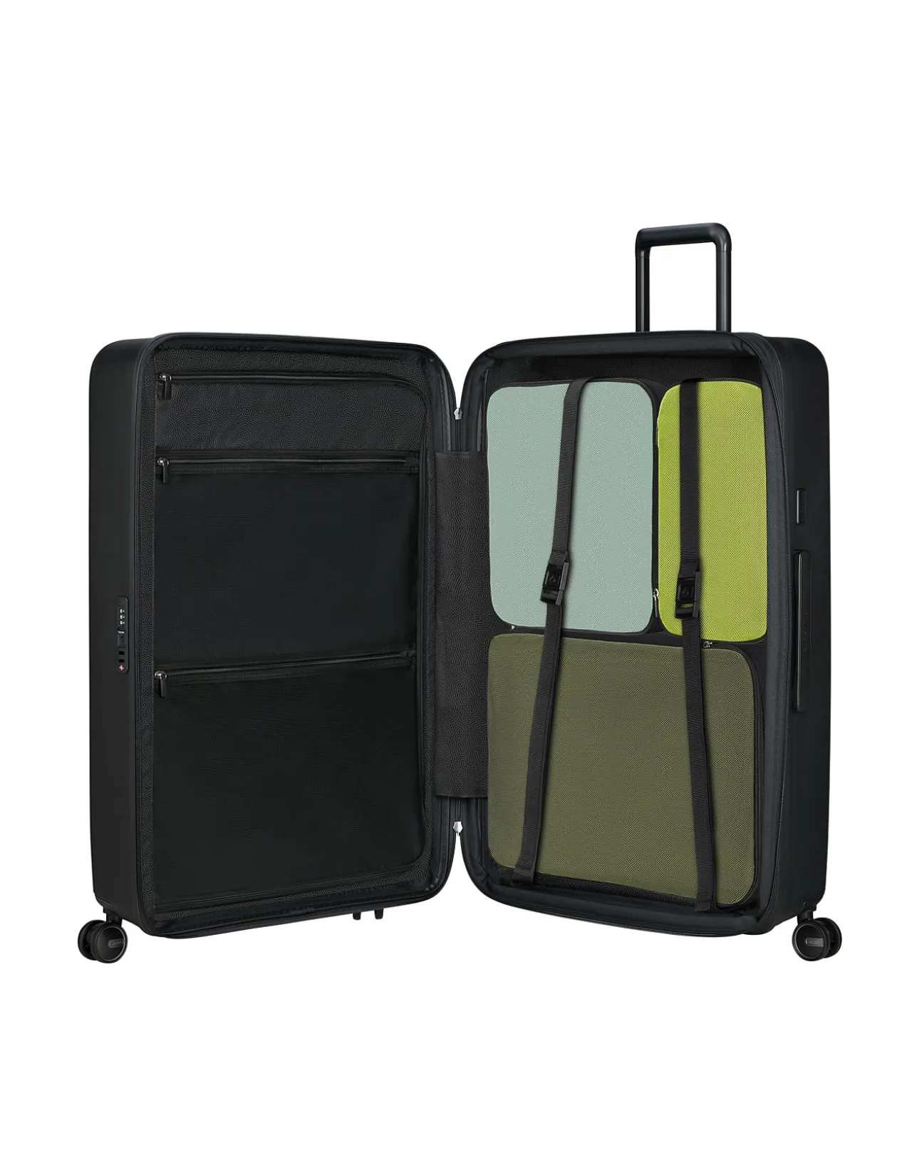 Restackd 81cm Expandable Extra Large Suitcase Black