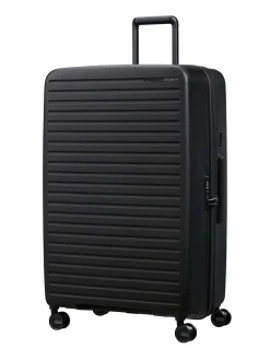 Restackd 81cm Expandable Extra Large Suitcase Black