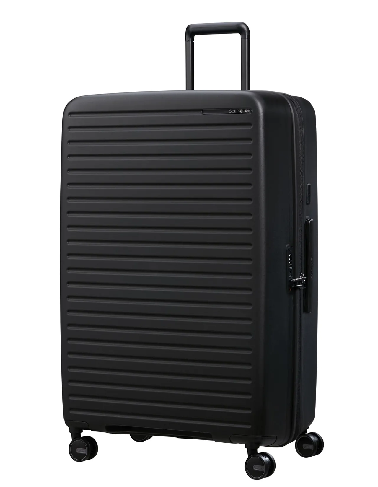 Restackd 81cm Expandable Extra Large Suitcase Black