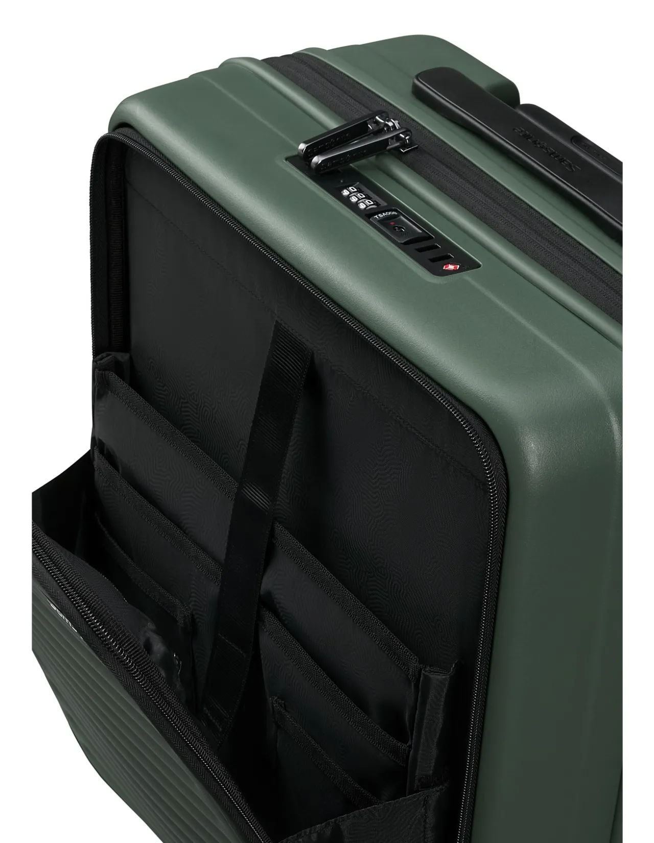 Restackd Easy Access Expandable Suitcase 55cm Sage