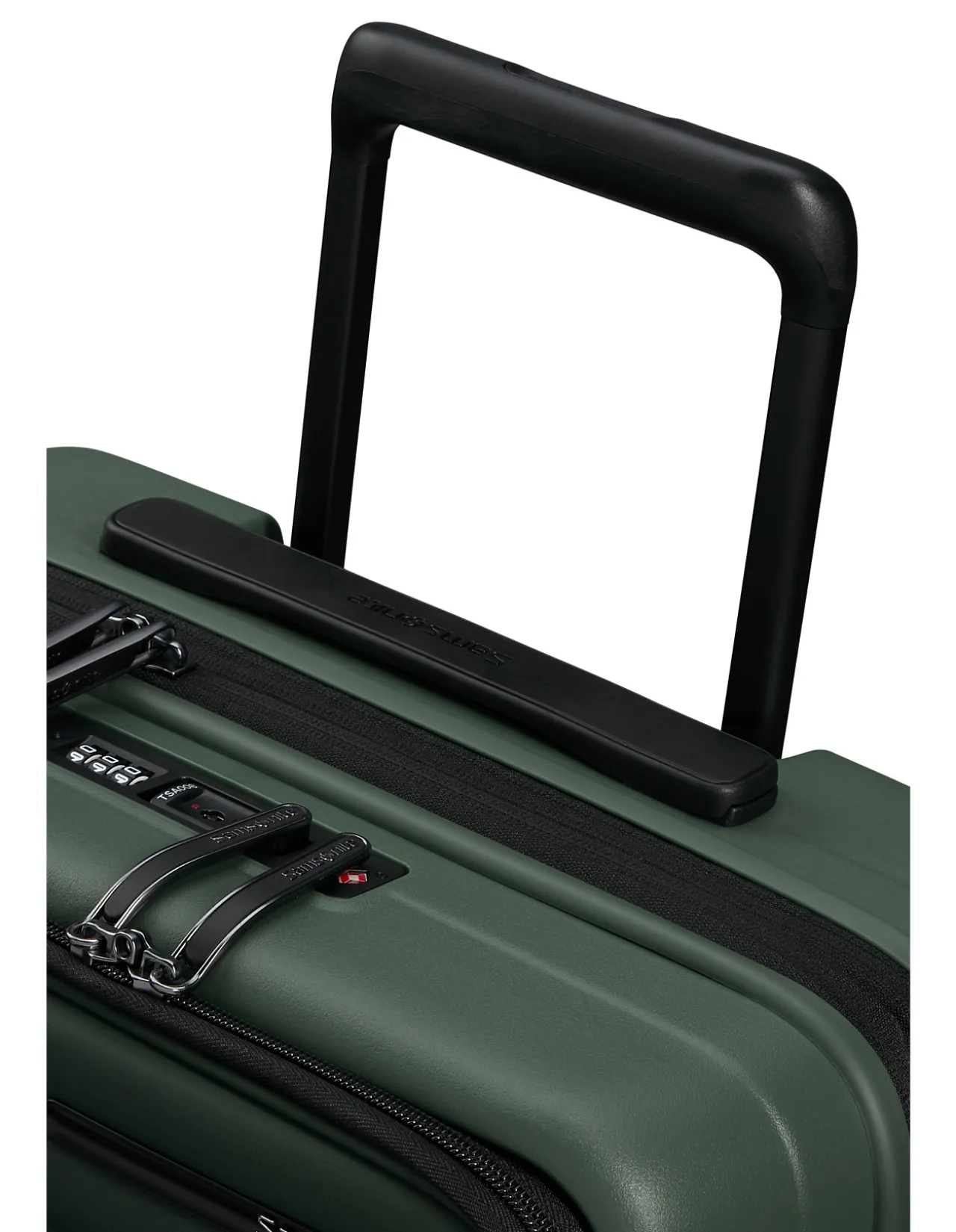 Restackd Easy Access Expandable Suitcase 55cm Sage