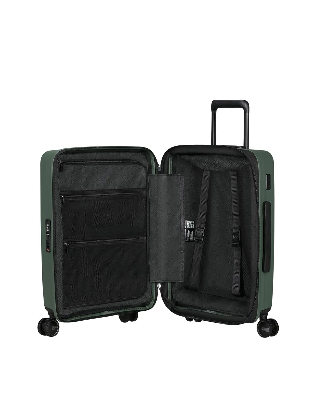 Restackd Easy Access Expandable Suitcase 55cm Sage