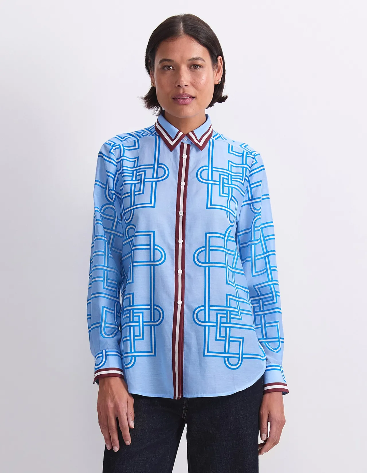 RHODES LONG SLEEVE COTTON SILK SHIRT