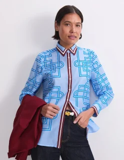RHODES LONG SLEEVE COTTON SILK SHIRT