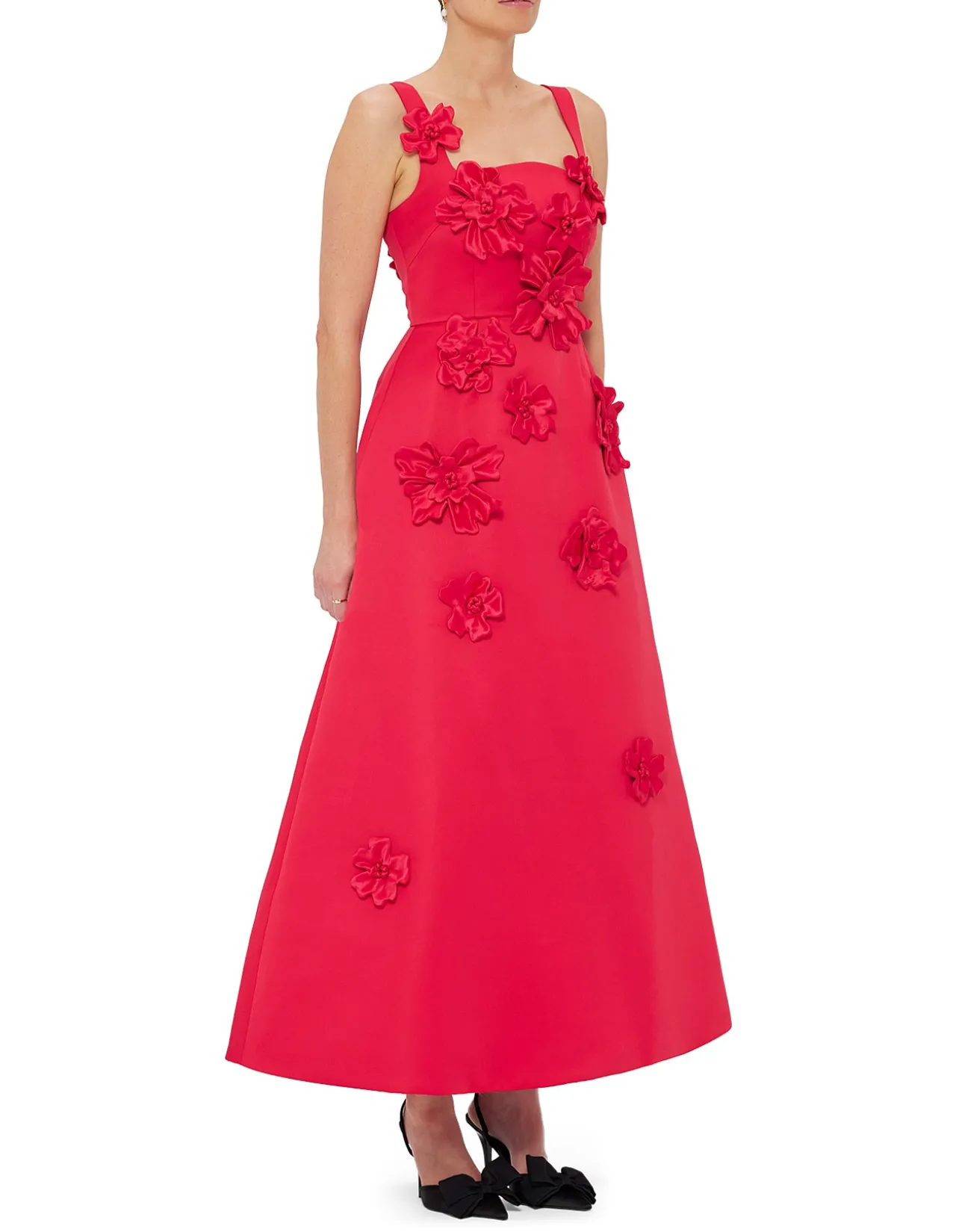 Rianne Floral Applique Maxi Dress