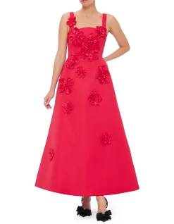 Rianne Floral Applique Maxi Dress