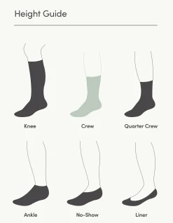 Ribbed Bamboo Crew Comfort Socks