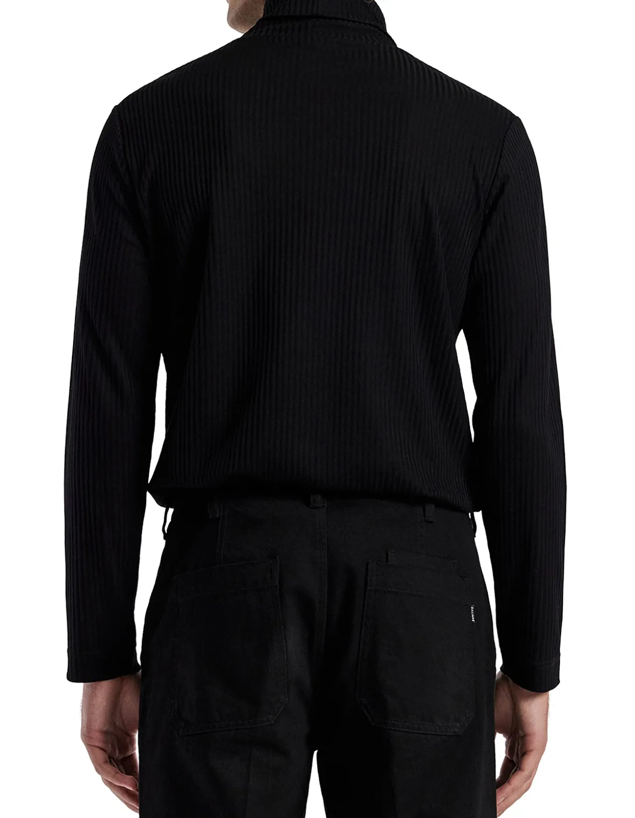 RIBBED ROLL NECK TOP