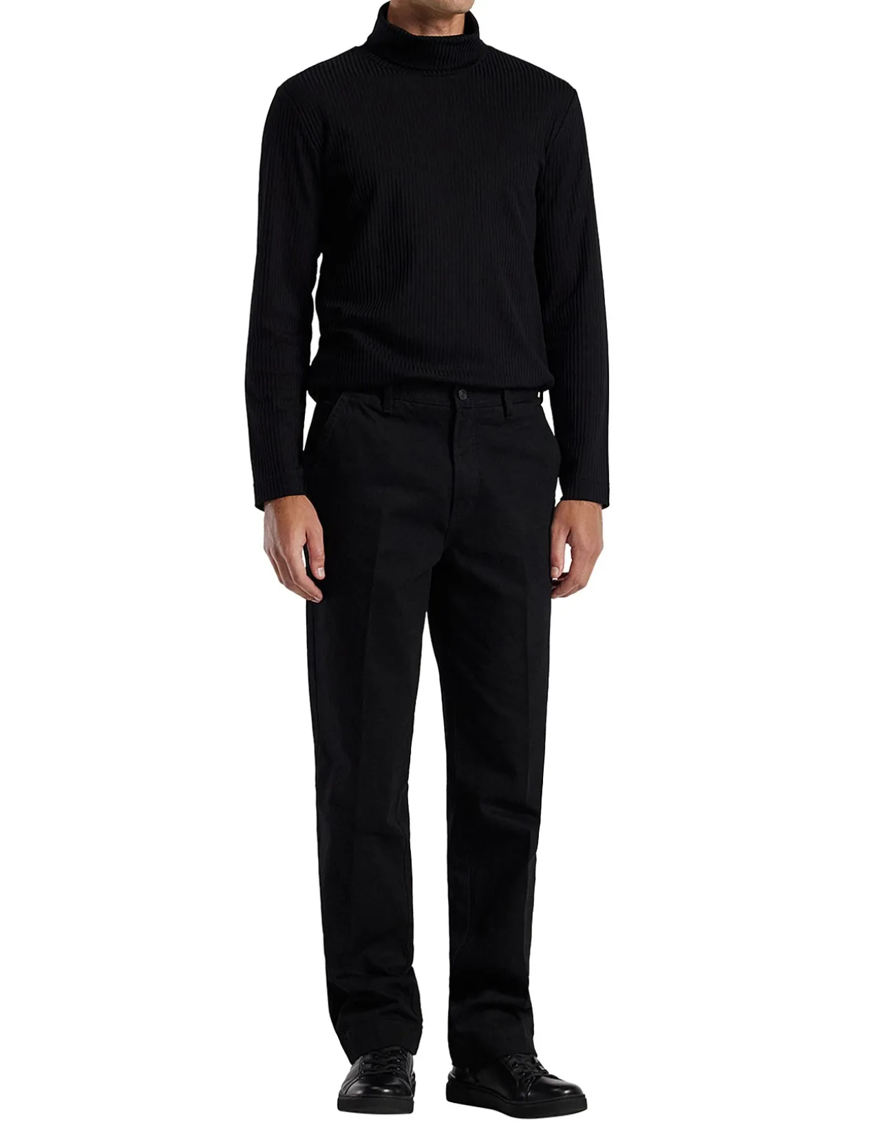 RIBBED ROLL NECK TOP