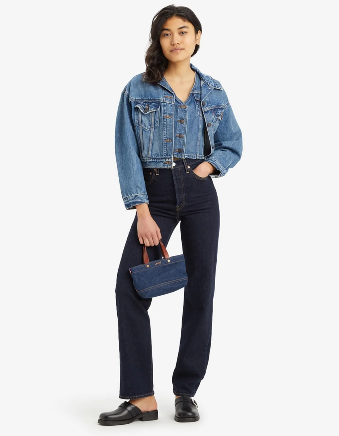 Ribcage Full Length High Rise Straight Leg Jeans