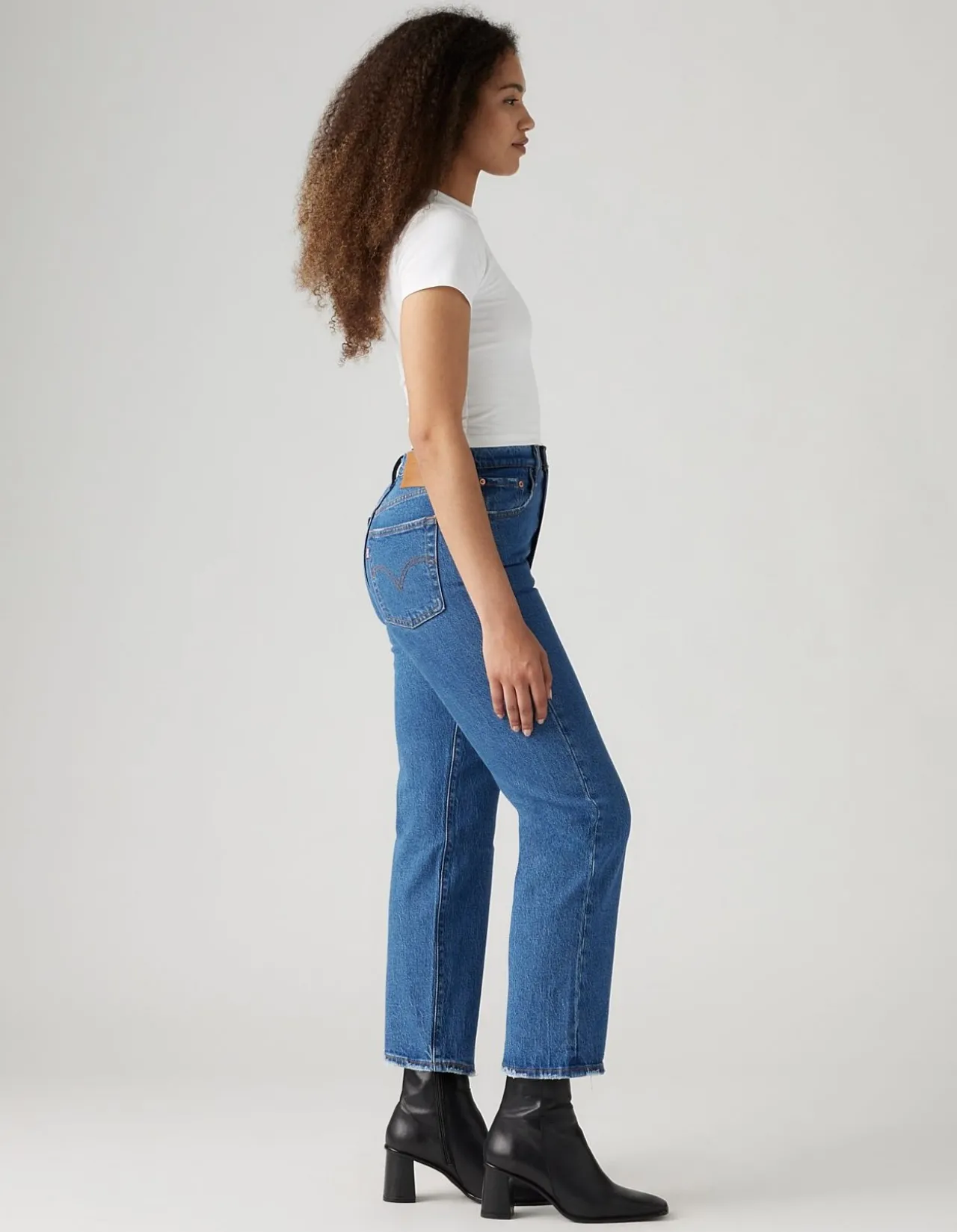 Ribcage Straight Ankle High Rise Stretch Jeans