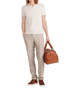 Rib Collar Tech Knit Polo