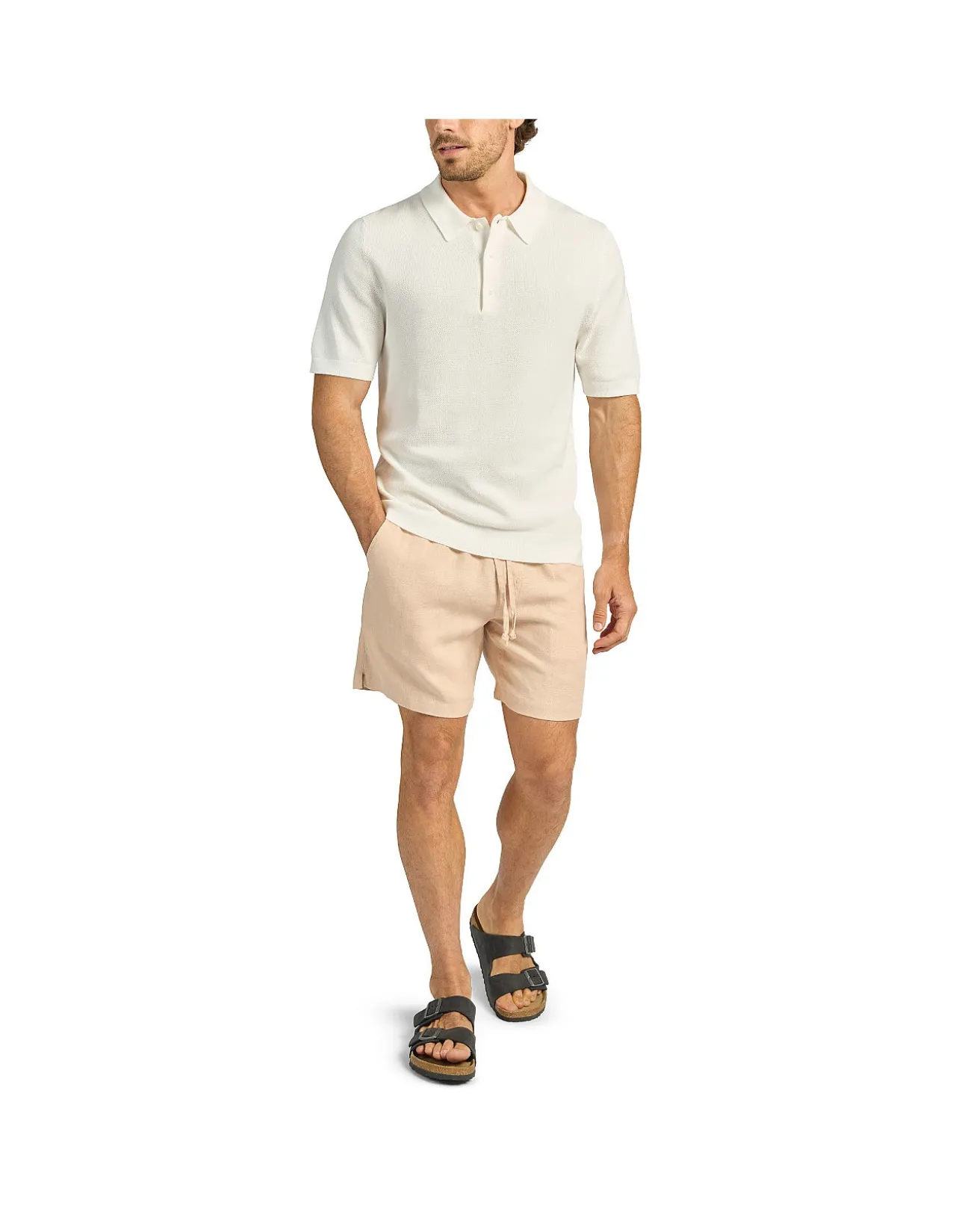 Riley Knit Polo Premium Textured Stitch