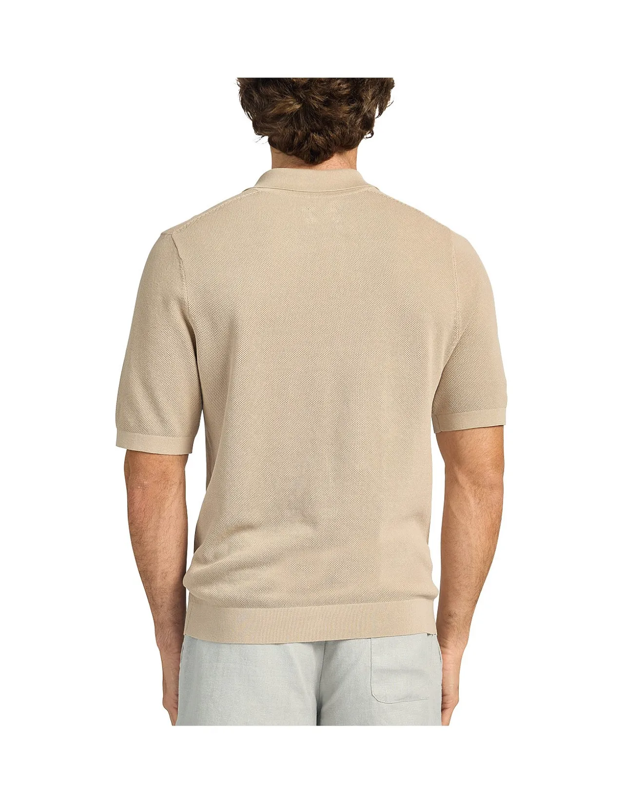 Riley Knit Polo Premium Textured Stitch
