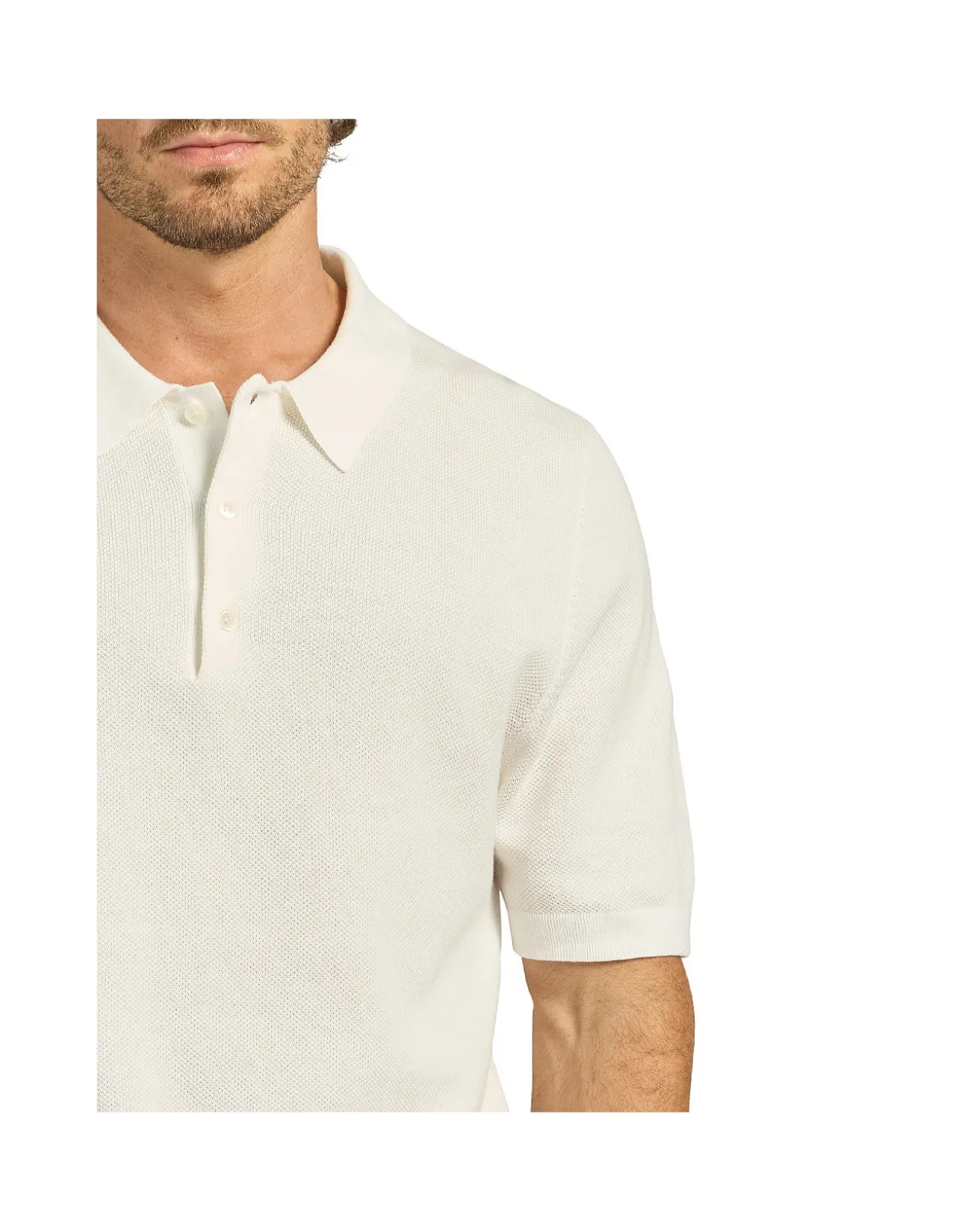 Riley Knit Polo Premium Textured Stitch