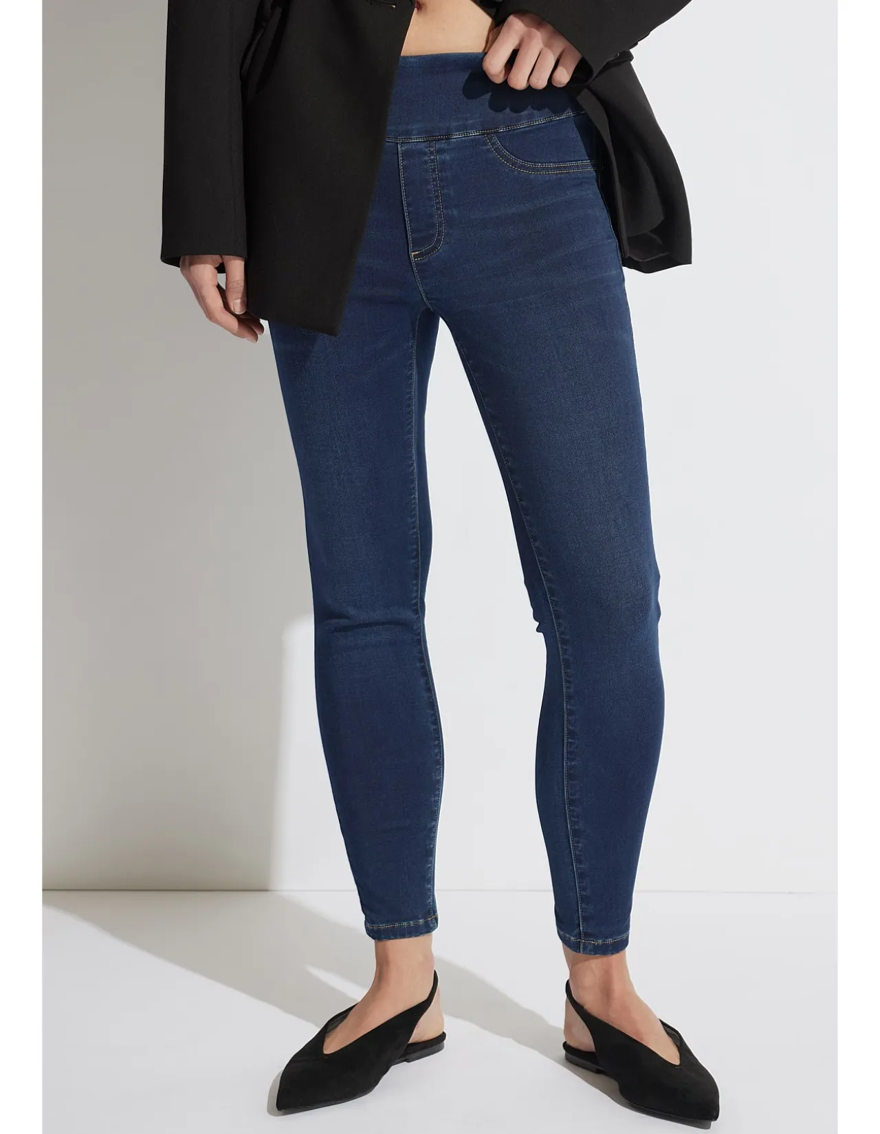 Riley Mid Rise Crop Super Skinny Jeans