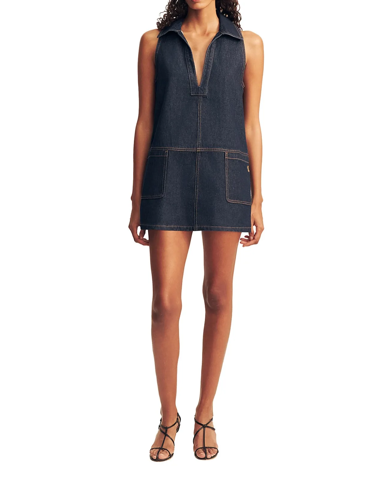 RITA COLLARED MINI DRESS