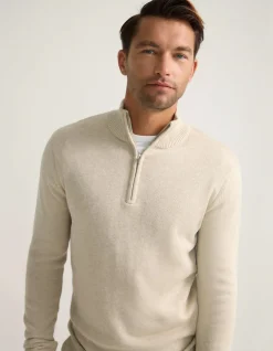 ROBERT ZIP NECK KNIT PULLOVER