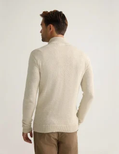 ROBERT ZIP NECK KNIT PULLOVER