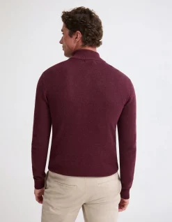 ROBERT ZIP NECK KNIT PULLOVER