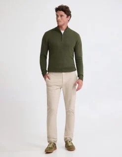 ROBERT ZIP NECK KNIT PULLOVER