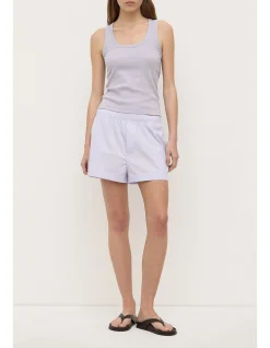 Robyn Scoop Neck Rib Tank Lilac