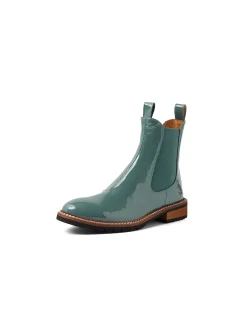 Rokkie Patent Leather Chelsea Boots