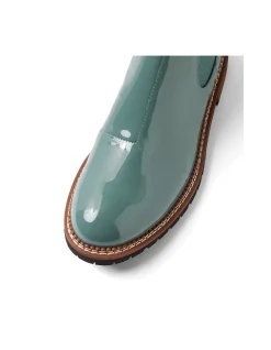 Rokkie Patent Leather Chelsea Boots