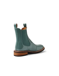 Rokkie Patent Leather Chelsea Boots
