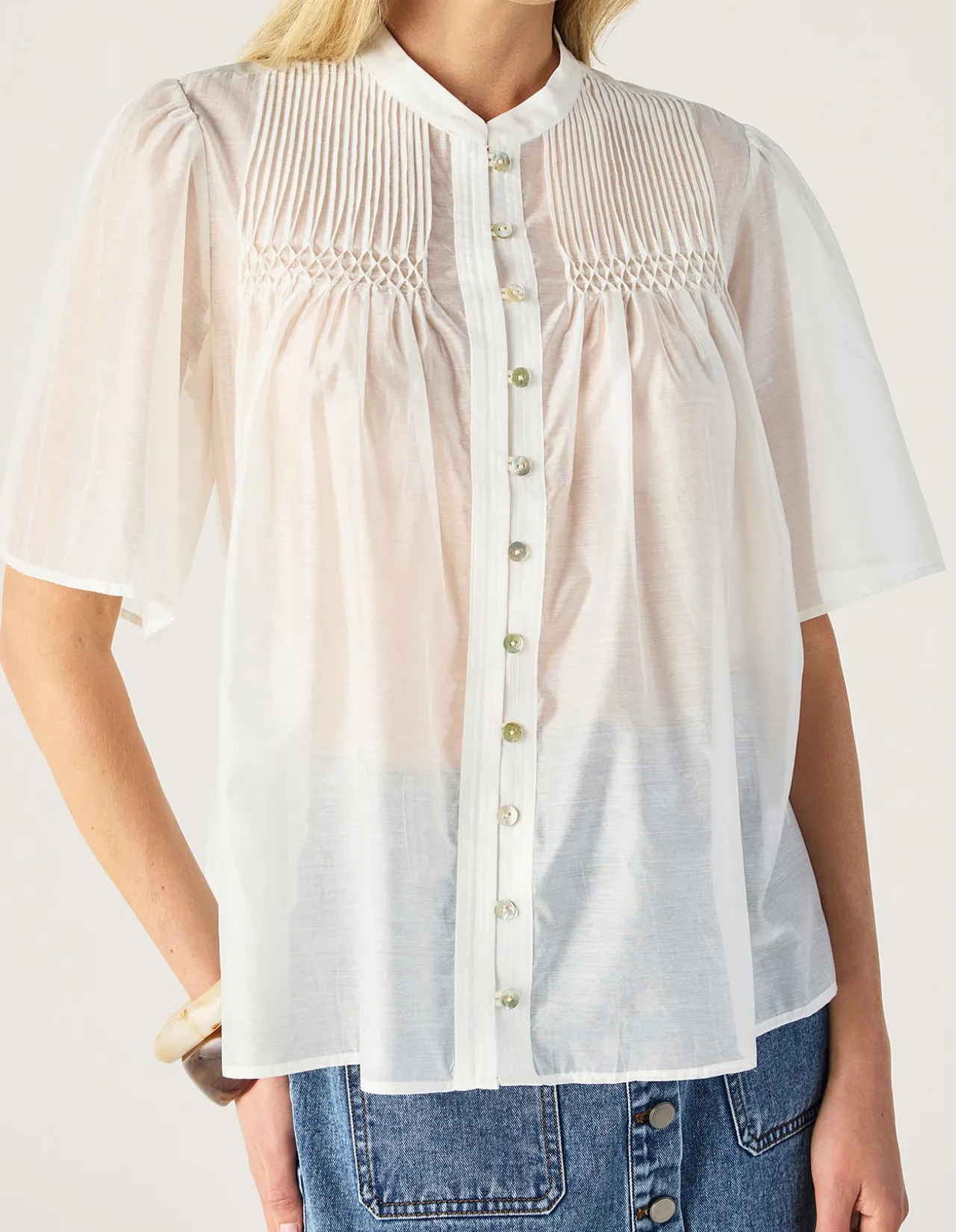 ROMY SHORT SLEEVE BLOUSE