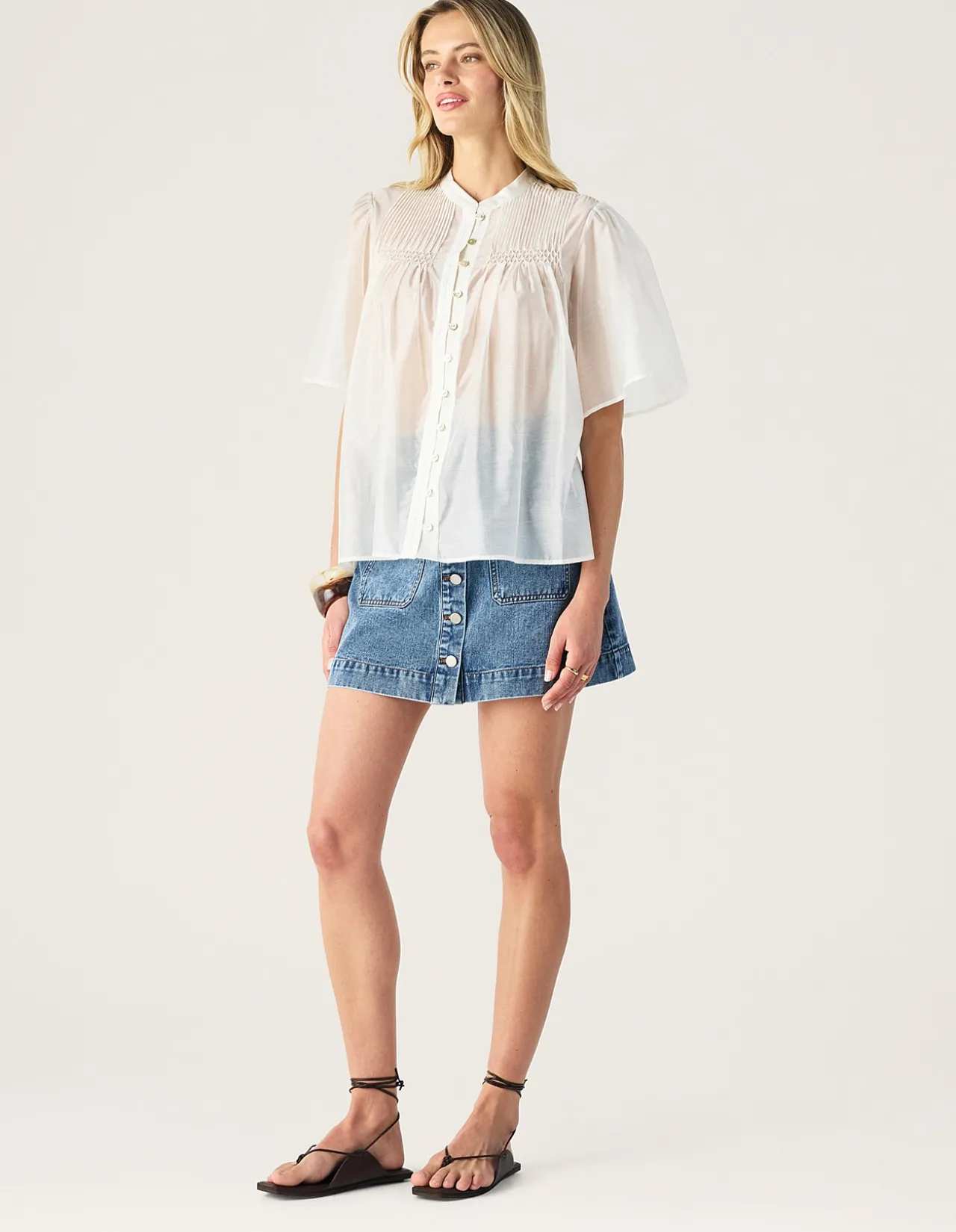 ROMY SHORT SLEEVE BLOUSE
