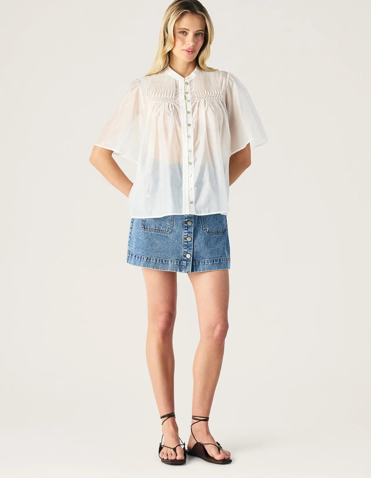 ROMY SHORT SLEEVE BLOUSE