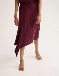 RONJA CUPRO DRAPED SKIRT