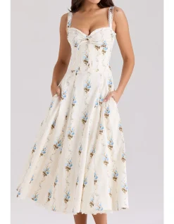 ROSALEE LONG MIDI PETTICOAT DRESS
