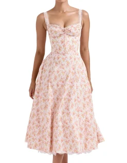 ROSALEE LONG MIDI DRESS