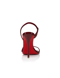 ROSA Z 100MM PATENT PVC LIN EMPIRE SANDALS