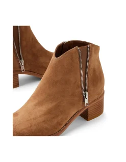 Rosca Suede Zip Ankle Boots