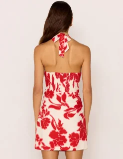 ROSELA HALTER MINI DRESS